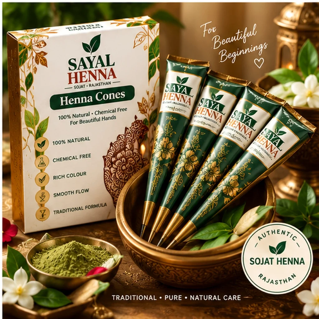 Sayal Henna natural henna cones