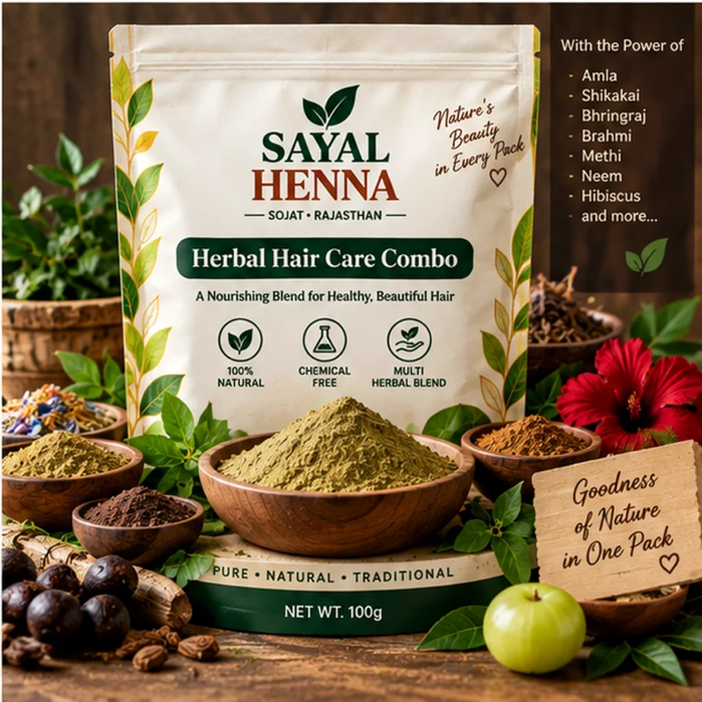 Sayal Henna herbal hair care combos