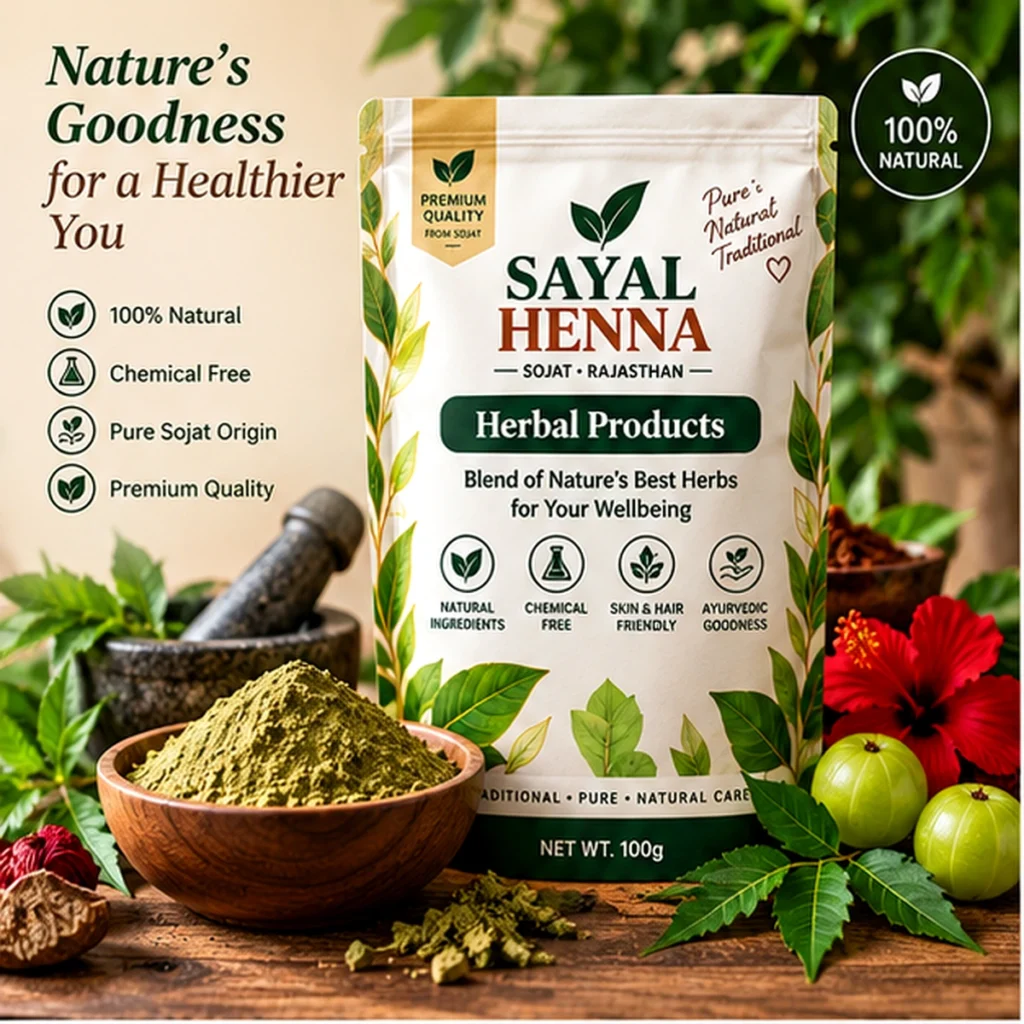 Sayal Henna herbal products collection