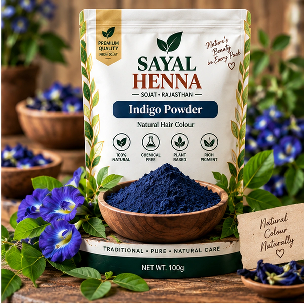 Sayal Henna natural Indigo powder