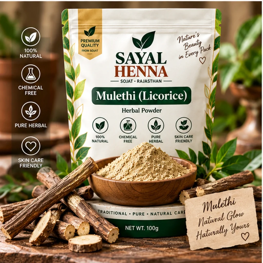 Sayal Henna Mulethi Licorice herbal powder