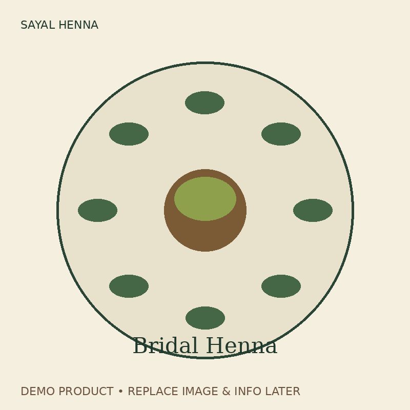 Demo Hair Henna — Sayal Henna