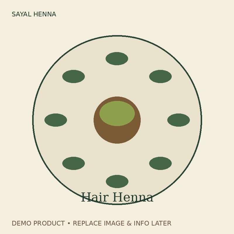 Demo Pure Henna Powder — Sayal Henna