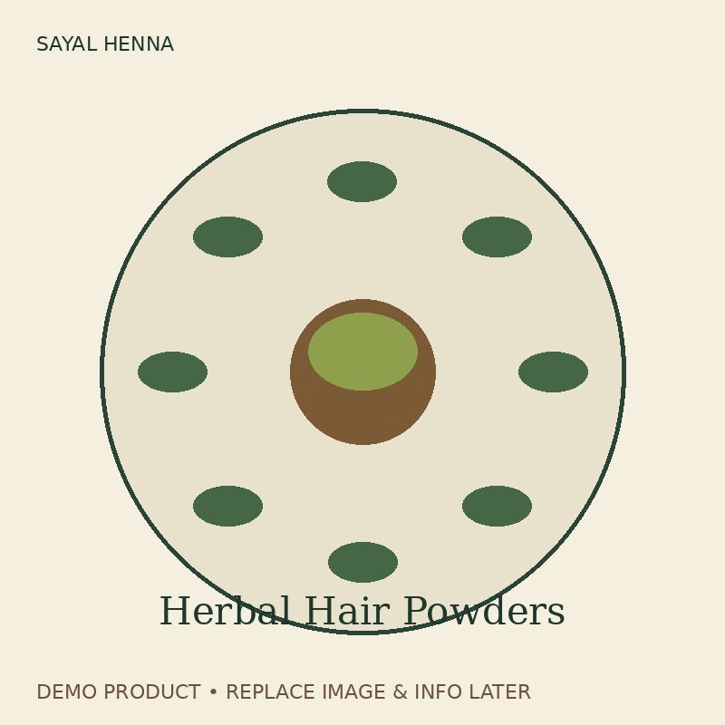 Demo Bhringraj — Sayal Henna