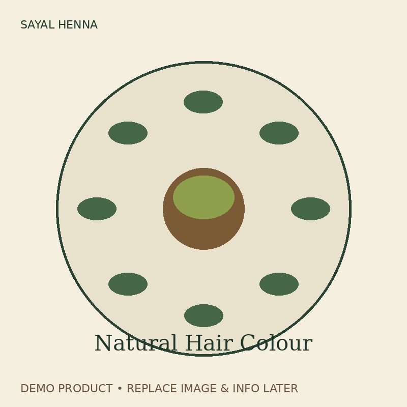 Demo Natural Hair Colour — Sayal Henna