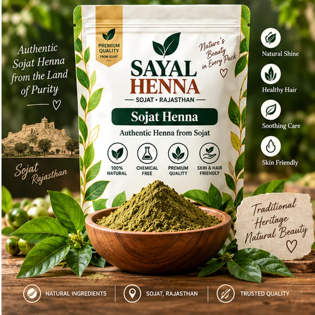 Sayal Henna Sojat natural henna powdera