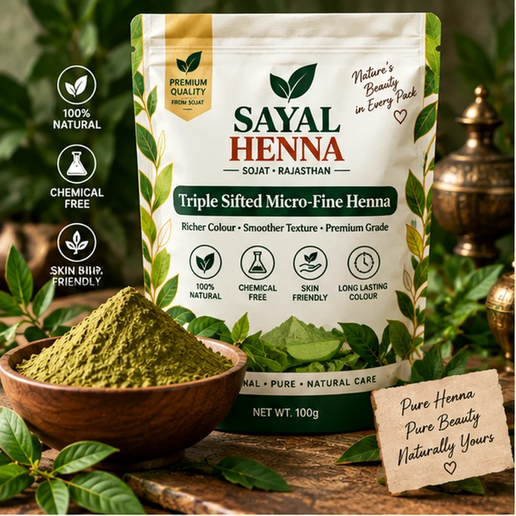 Sayal Henna triple sifted micro fine henna powder